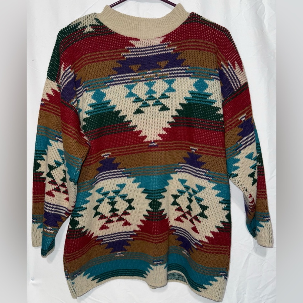 Vintage Carriage Court Southwestern Knit Sweater